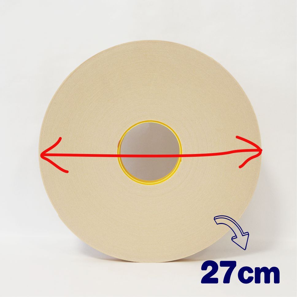 1cmx50M Strong Double Sided Foam Tapes 1mm Thk Adhesive Waterproof Sticky School Home Office Deco