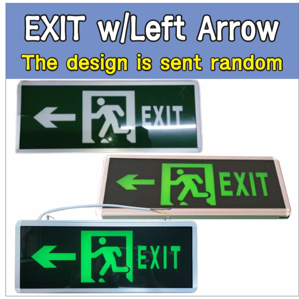 Exit LED Light Sign Office Construction Restaurant Shop Store Building Signage Emergency Fire Safety