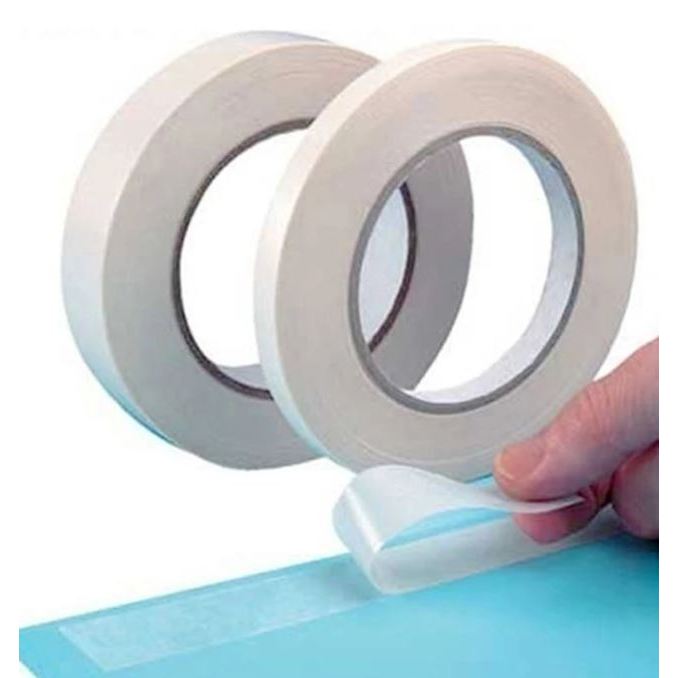 Strong Double Sided Adhesive Tape / 1cm x 50m Sticky Ultra thin Gift School Office Wrapping Supplies