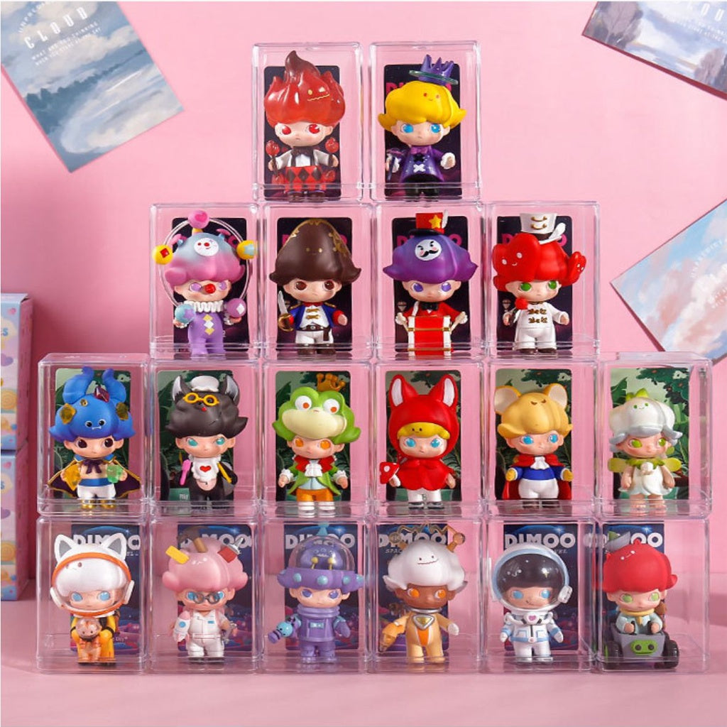 Mini Figure Acrylic Case / Transparent Small Action Display Stand Doll Storage Box Toys Car Cabinet