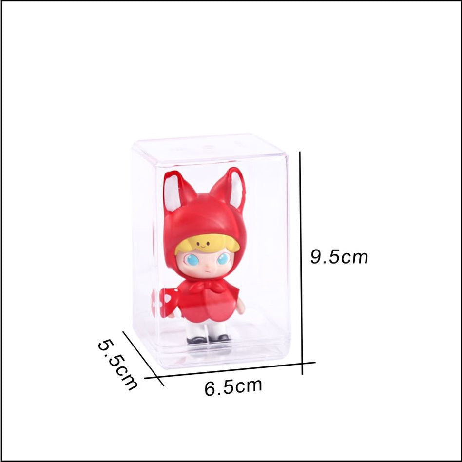 Mini Figure Acrylic Case / Transparent Small Action Display Stand Doll Storage Box Toys Car Cabinet