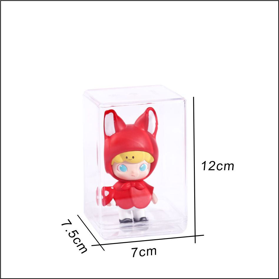 Mini Figure Acrylic Case / Transparent Small Action Display Stand Doll Storage Box Toys Car Cabinet
