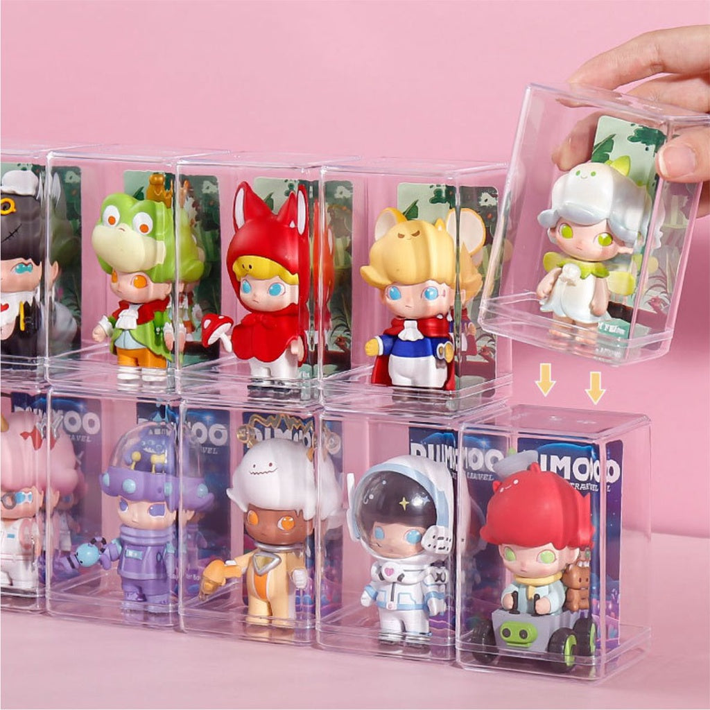 Mini Figure Acrylic Case / Transparent Small Action Display Stand Doll Storage Box Toys Car Cabinet