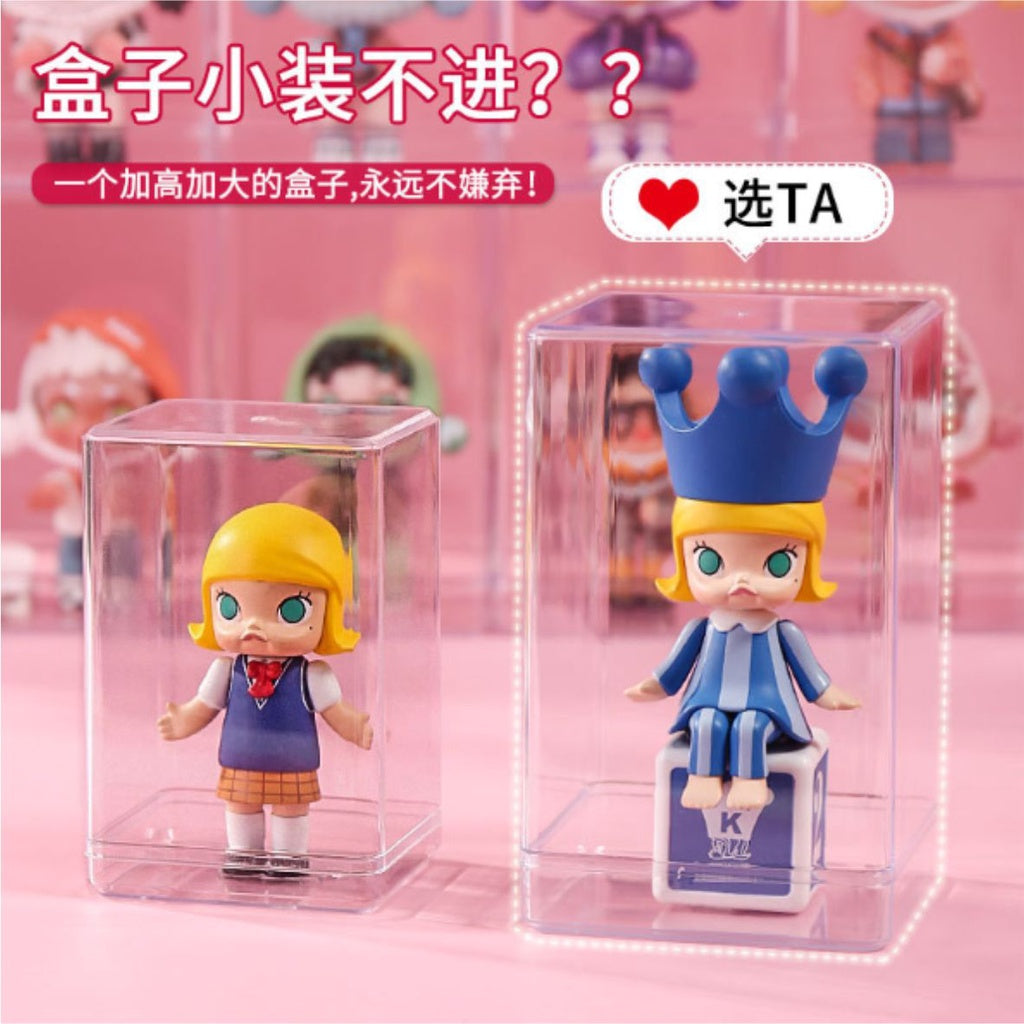 Mini Figure Acrylic Case / Transparent Small Action Display Stand Doll Storage Box Toys Car Cabinet