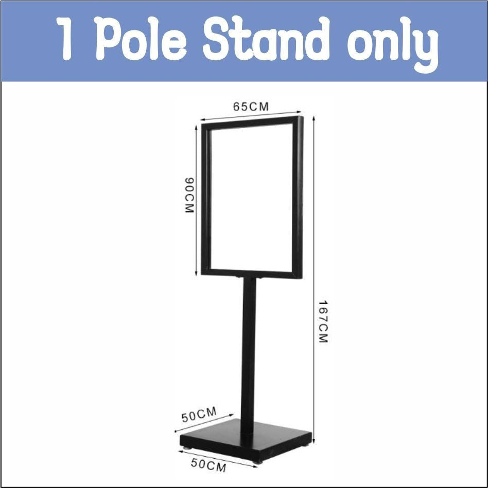 Durable Big Size Sintra Poster Stand Signage / Menu Board Printing Standee Restaurant Shop Cafe Mall