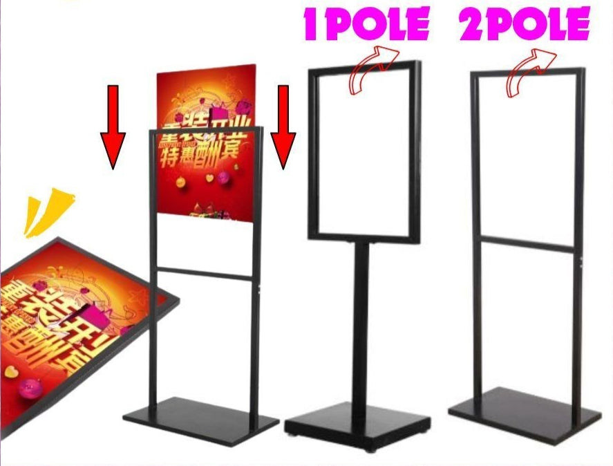Durable Big Size Sintra Poster Stand Signage / Menu Board Printing Standee Restaurant Shop Cafe Mall