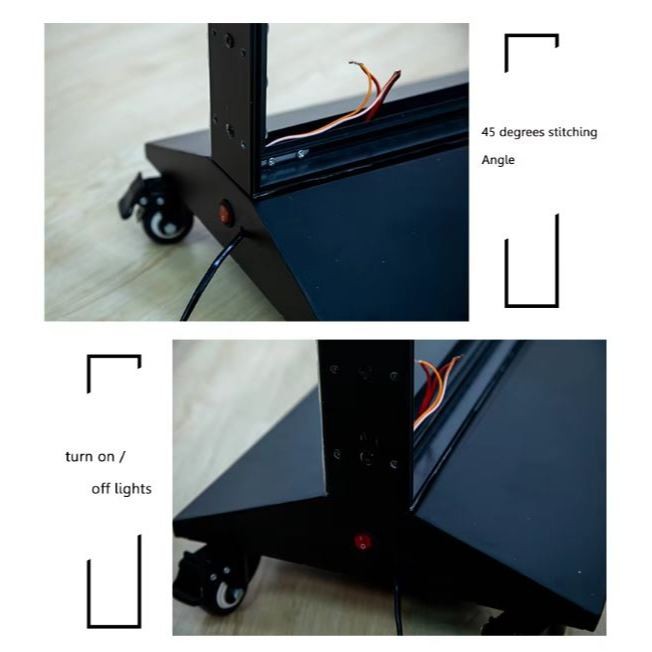 LED Light 80x180cm Big Size Sign Standee / Food Printing Event Restaurant Mall Display Signage Stand