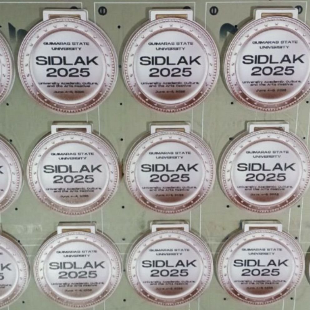 50Pcs) Customized Medal w/ UV Direct Print on 3mm Clear Acrylic w/ Ribbon Lace / Award Trophy Plaque