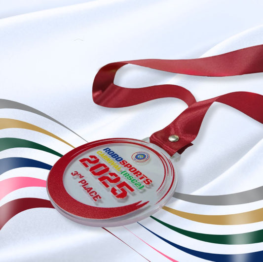 10Pcs Customized Medals/UV Direct Print on 3mm Clear Acrylic w/ Ribbon Lace / Award Trophy Plaque