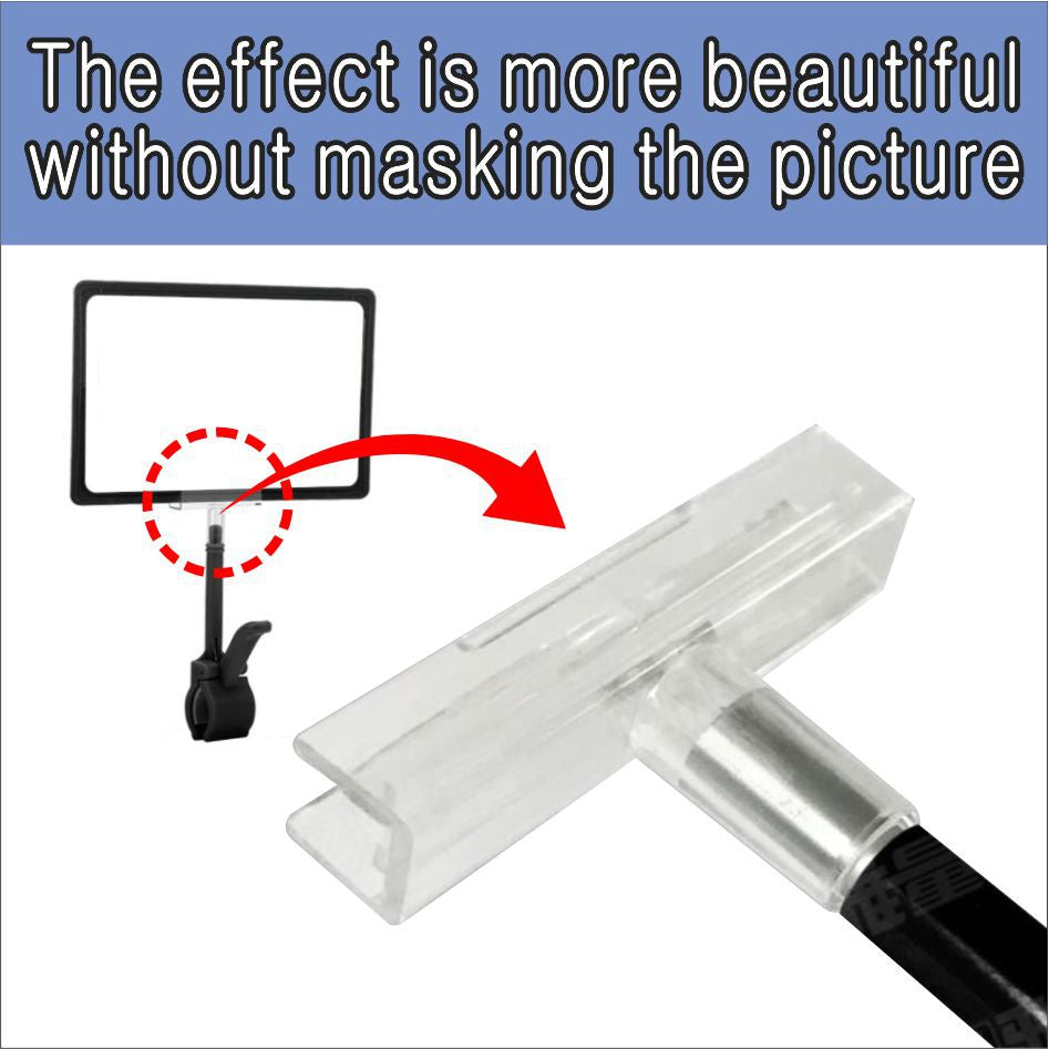 A4 A5 Promo Clamp Holder Price Name Tag Memo Paper Photo Menu Label Sign Table Clip Supermarket POP
