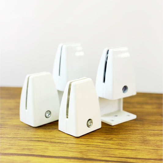 Table Shield Holder / Divider Bracket White Clamp Acrylic Partition Supporter Desk Baffle Brace Clip
