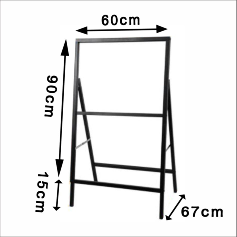 Durable "A" Type Foldable Stand Signage / Floor Sign Sintra Board Menu Printing Standee Restaurant