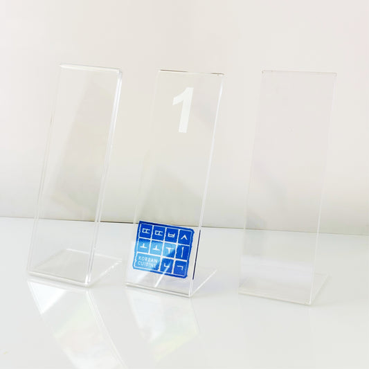 (5Pcs) Customized Table Number Acrylic Stand / Restaurant Cafe Bar Food Decor Waiting Number Standee