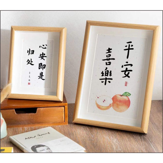Wooden Decor 3D Photo Frame / Picture Standee Baby Wedding Home Decoration Giveaways for Christmas