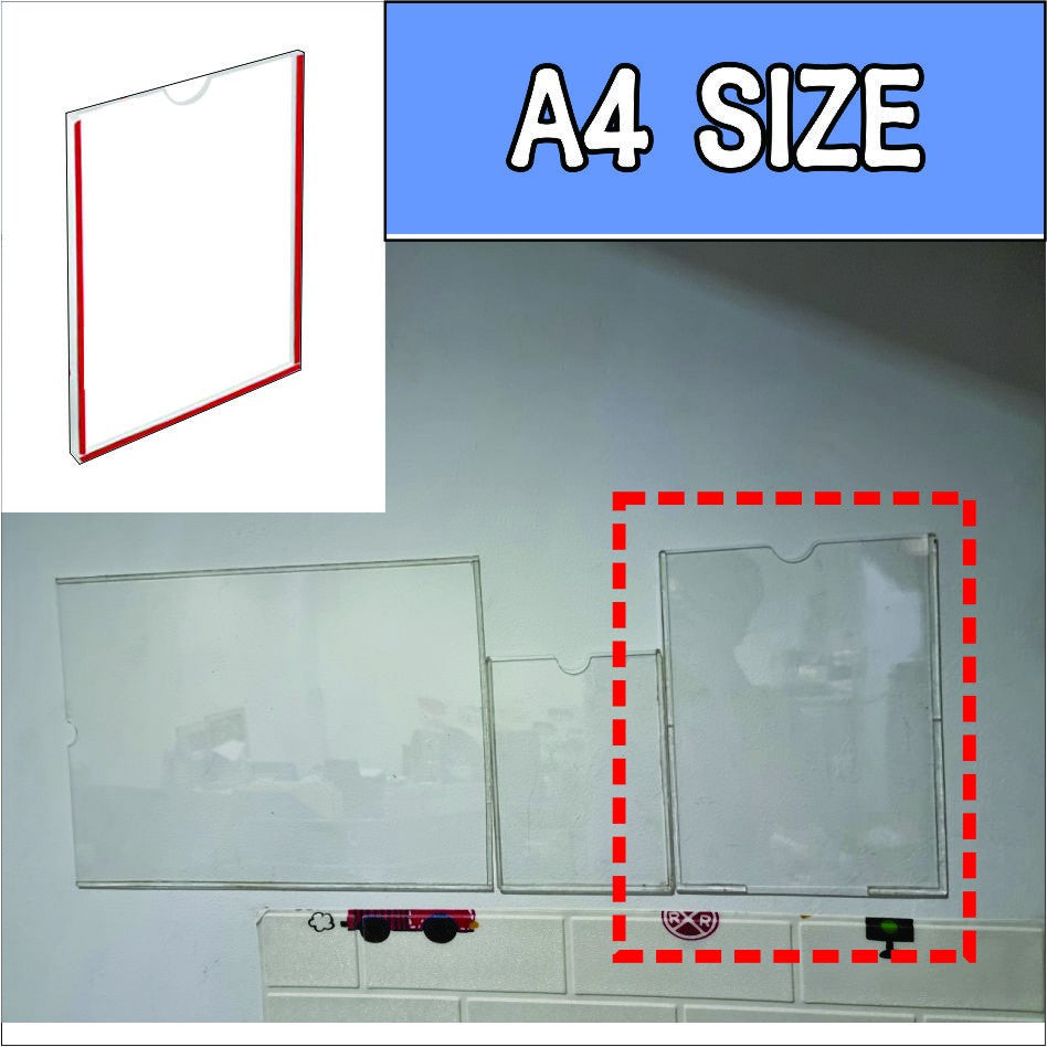 A4 A5 A3 3R 4R 5R Clear Acrylic Wall Frame / Paper Holder Poster Photo Permit Certificate Document