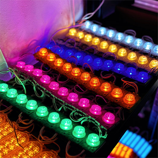 #6) 20pcs Single Lamp Highlight LED module / DC12V LED Light Modules Advertising Signage Motor Car
