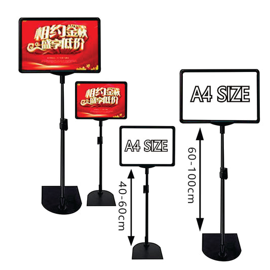 A4 Sign Stand / Display Standee Poster Holder Office Store Promo Price Menu Stationary Stationery AD