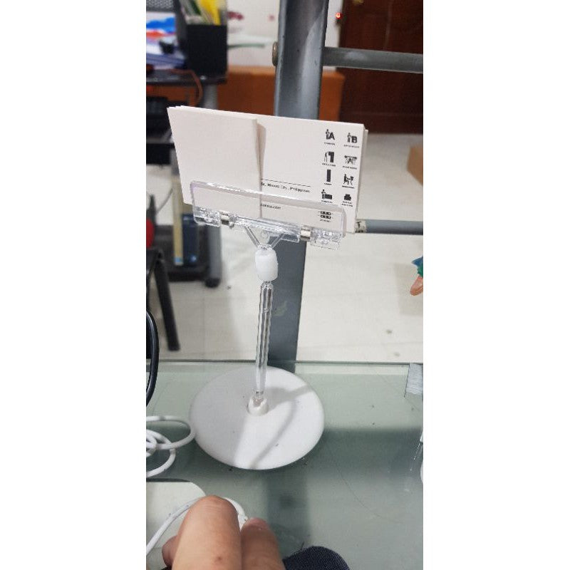 Pop Clamp Holder / Sign Price Name Tag Display Business Card Memo Clip Table Paper Photo DIY Mart Ad