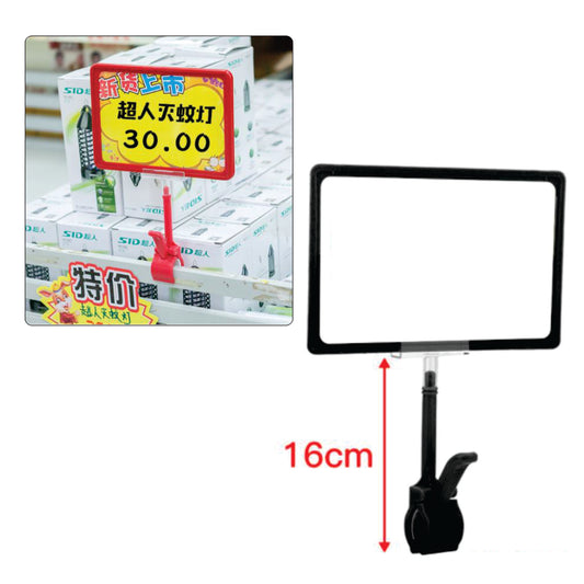 A4 A5 Promo Clamp Holder Price Name Tag Memo Paper Photo Menu Label Sign Table Clip Supermarket POP