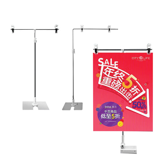 Paper Sign Stainless Holder Stand / Price Name Tag Display Poster Photo Desktop Supermarket Grocery