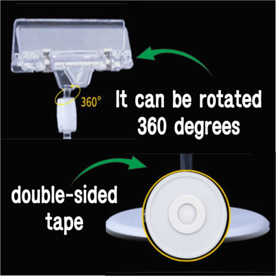 Pop Clamp Holder / Sign Price Name Tag Display Business Card Memo Clip Table Paper Photo DIY Mart Ad