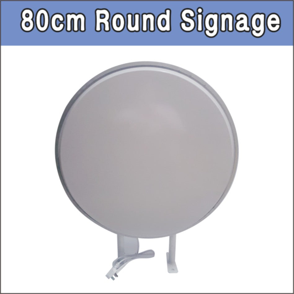 LED Light Circular Double Sided Signage / Round Sign Outdoor Acrylic Restaurant Shop Store Logo Box