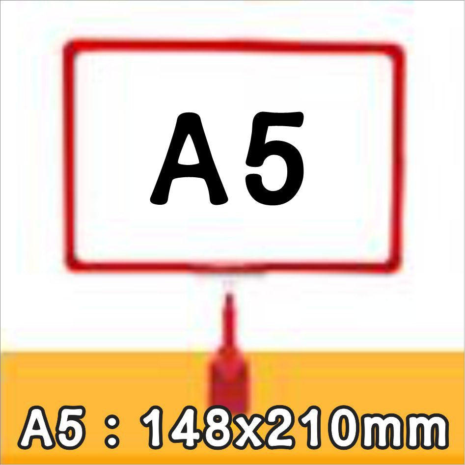 A4 A5 Promo Clamp Holder Price Name Tag Memo Paper Photo Menu Label Sign Table Clip Supermarket POP