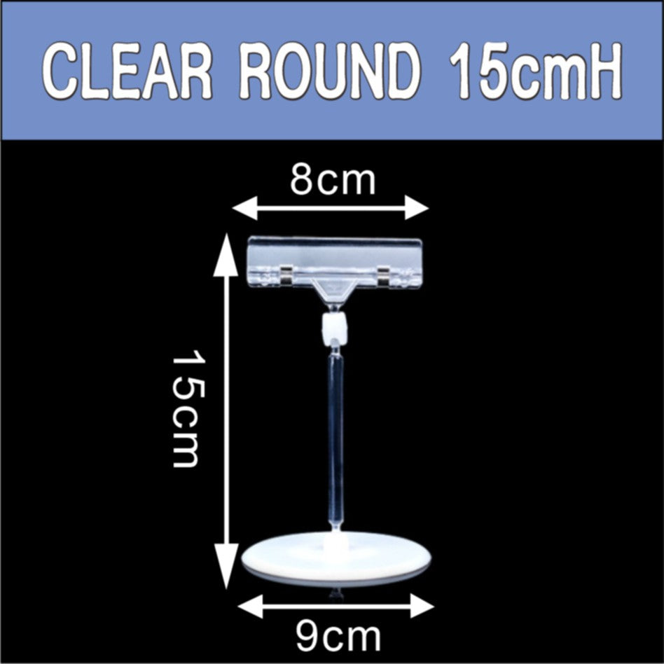 Pop Clamp Holder / Sign Price Name Tag Display Business Card Memo Clip Table Paper Photo DIY Mart Ad