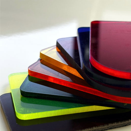 Transparent "RED" Acrylic Sheet Pre Cut & Customized Size1/ Sheets Plastic Glass Plexiglass Colorful