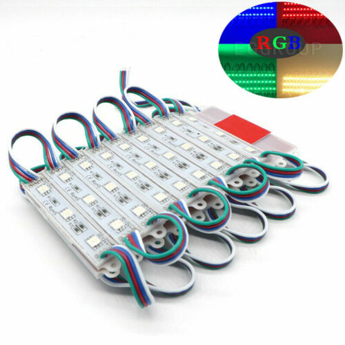 RGB 1) 20pcs Led Module Smd 5050 Rgb (red Green Blue) Waterproof 3led / Strip 12volt Dc Signage Car