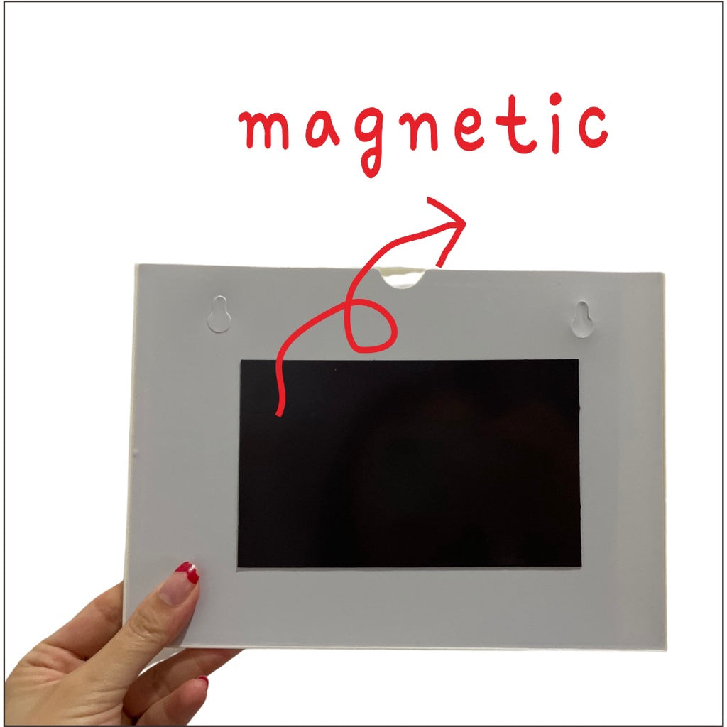 Wall Frame Case with Magnetic or Double Adhesive / Paper Certificate Poster Photo Card ID Holder AD