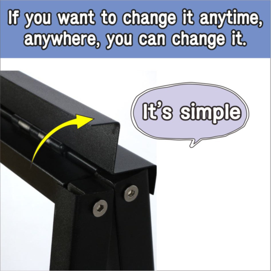 Durable "A" Type Foldable Stand Signage / Floor Sign Sintra Board Menu Printing Standee Restaurant