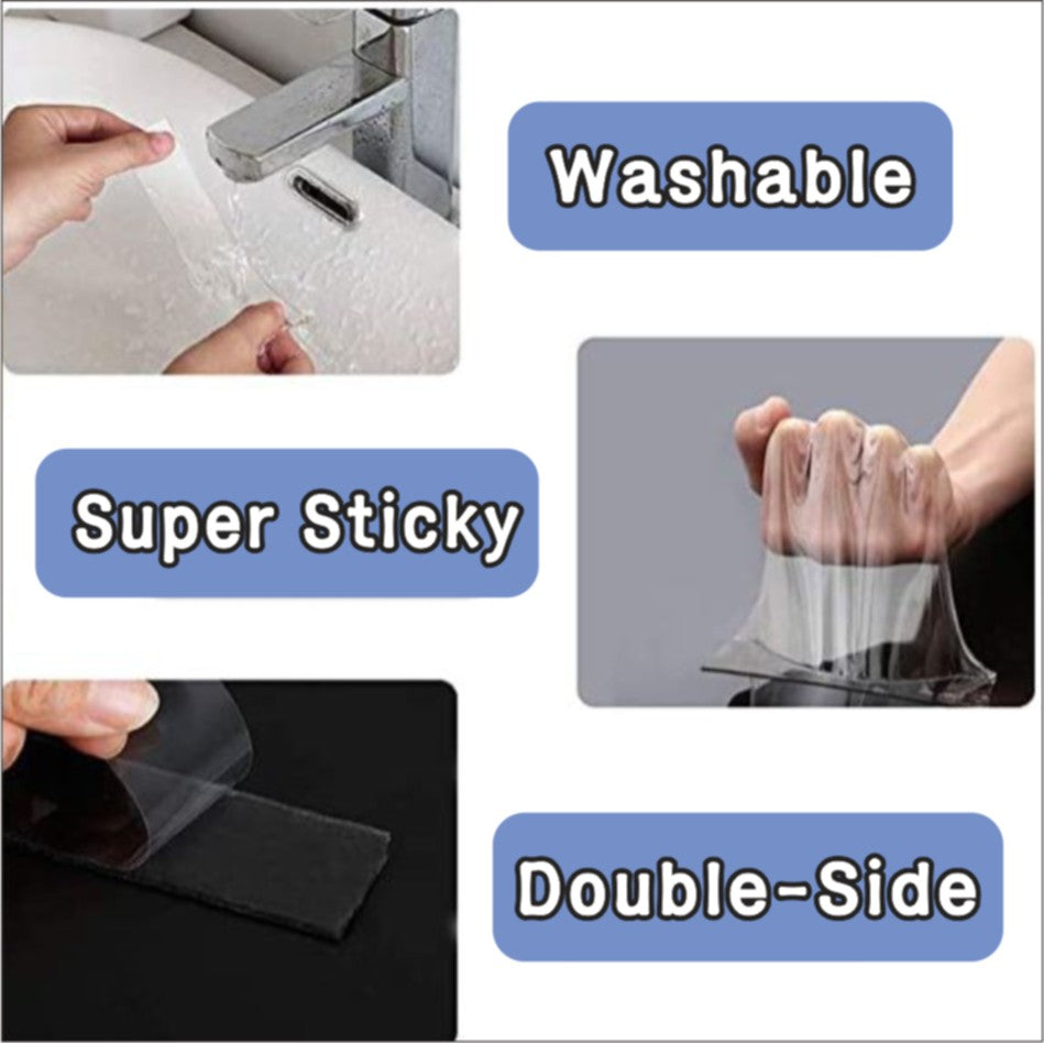 Double Sided Durable Adhesive Tape / Clear Gel Type for Sintra Glass Acrylic Wood Metal Plastic DIY