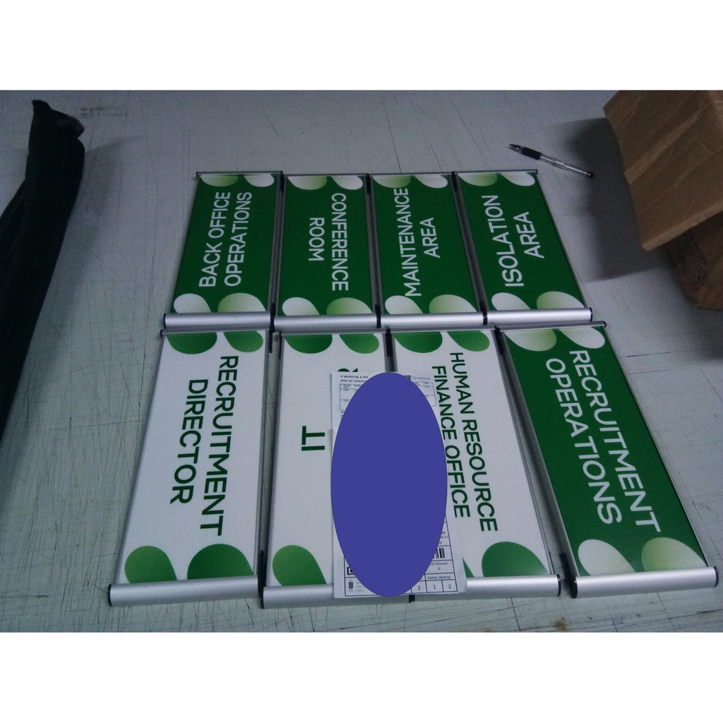 Replaceable Office Sign / Building School Hotel Room Company Door Signage Card Brand Name Department