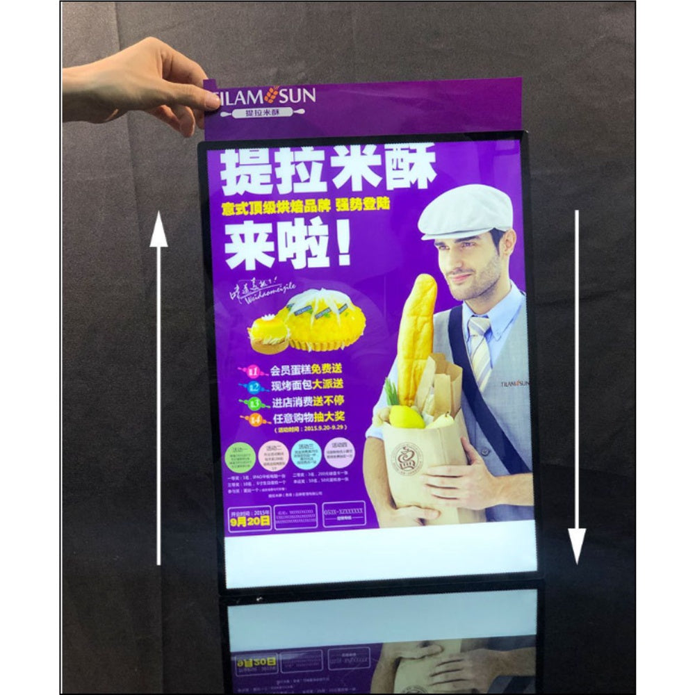 LED Menu Table Stand / Order Board Display Light Table Price List Milk Tea Restaurant Shop Signage