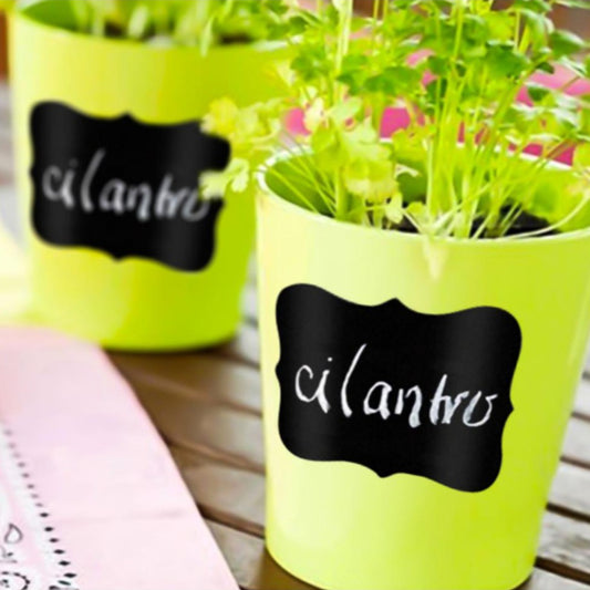 30pcs Blackboard Sticker / White Pen / Reusable Label Name Kitchen Cafe Restaurant Bar Bottle Decor