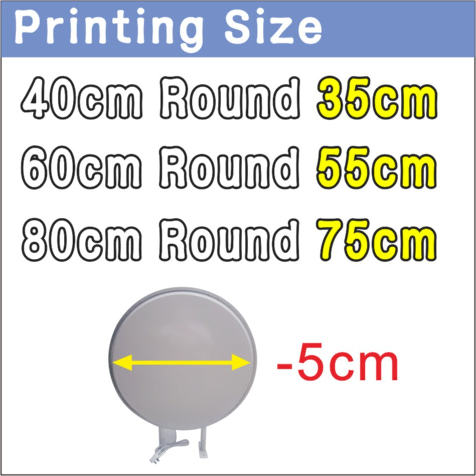 LED Light Circular Double Sided Signage / Round Sign Outdoor Acrylic Restaurant Shop Store Logo Box