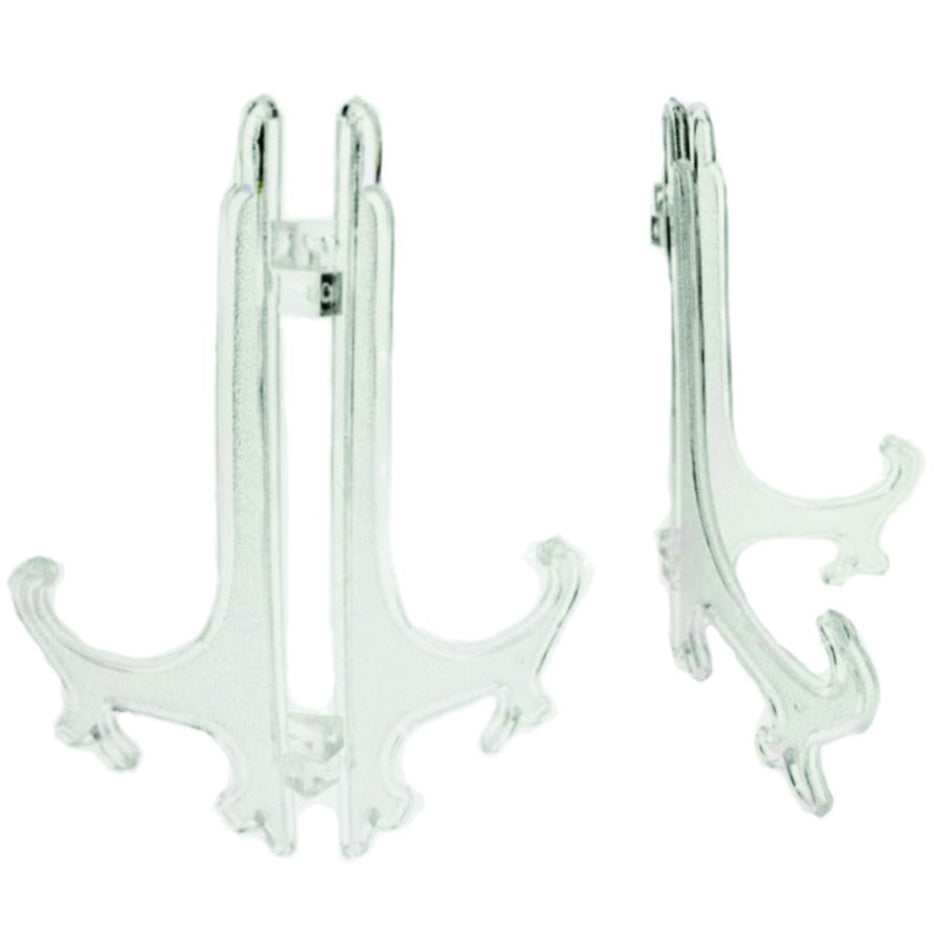 Photo Frame Stand Clear Plastic Pedestal Picture Holder / Artwork Acrylic Plexiglass Display Decor