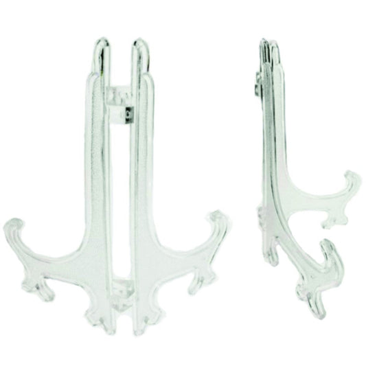 Photo Frame Stand Clear Plastic Pedestal Picture Holder / Artwork Acrylic Plexiglass Display Decor