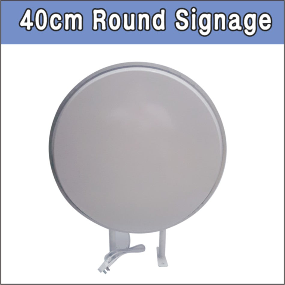 LED Light Circular Double Sided Signage / Round Sign Outdoor Acrylic Restaurant Shop Store Logo Box