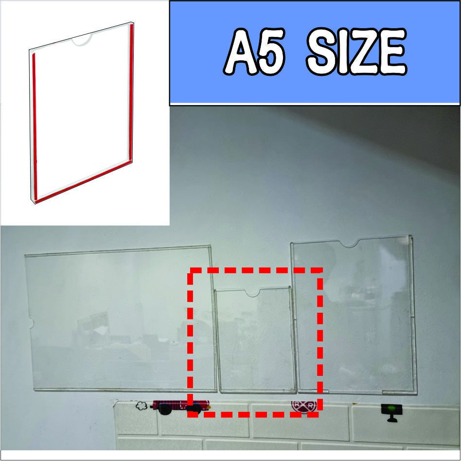 A4 A5 A3 3R 4R 5R Clear Acrylic Wall Frame / Paper Holder Poster Photo Permit Certificate Document