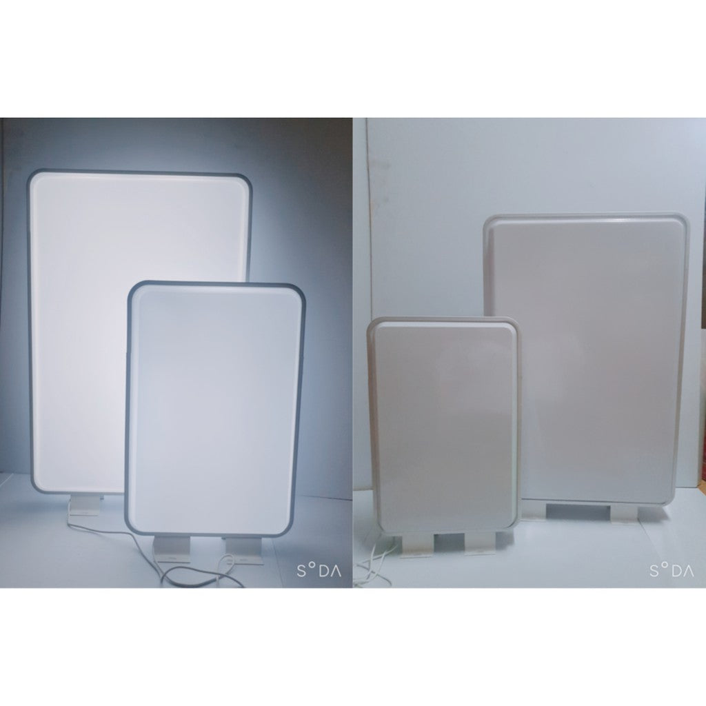 LED Light Rectangle Double Sided Signage / Sign Board Sticker DIY Decor Restaurant Shop Cafe Logo Ad