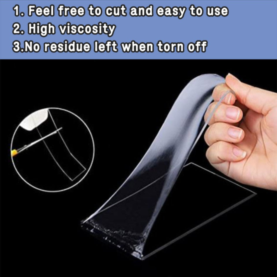 Double Sided Durable Adhesive Tape / Clear Gel Type for Sintra Glass Acrylic Wood Metal Plastic DIY