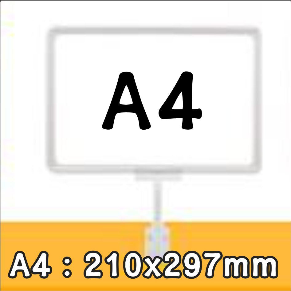 A4 A5 Promo Clamp Holder Price Name Tag Memo Paper Photo Menu Label Sign Table Clip Supermarket POP