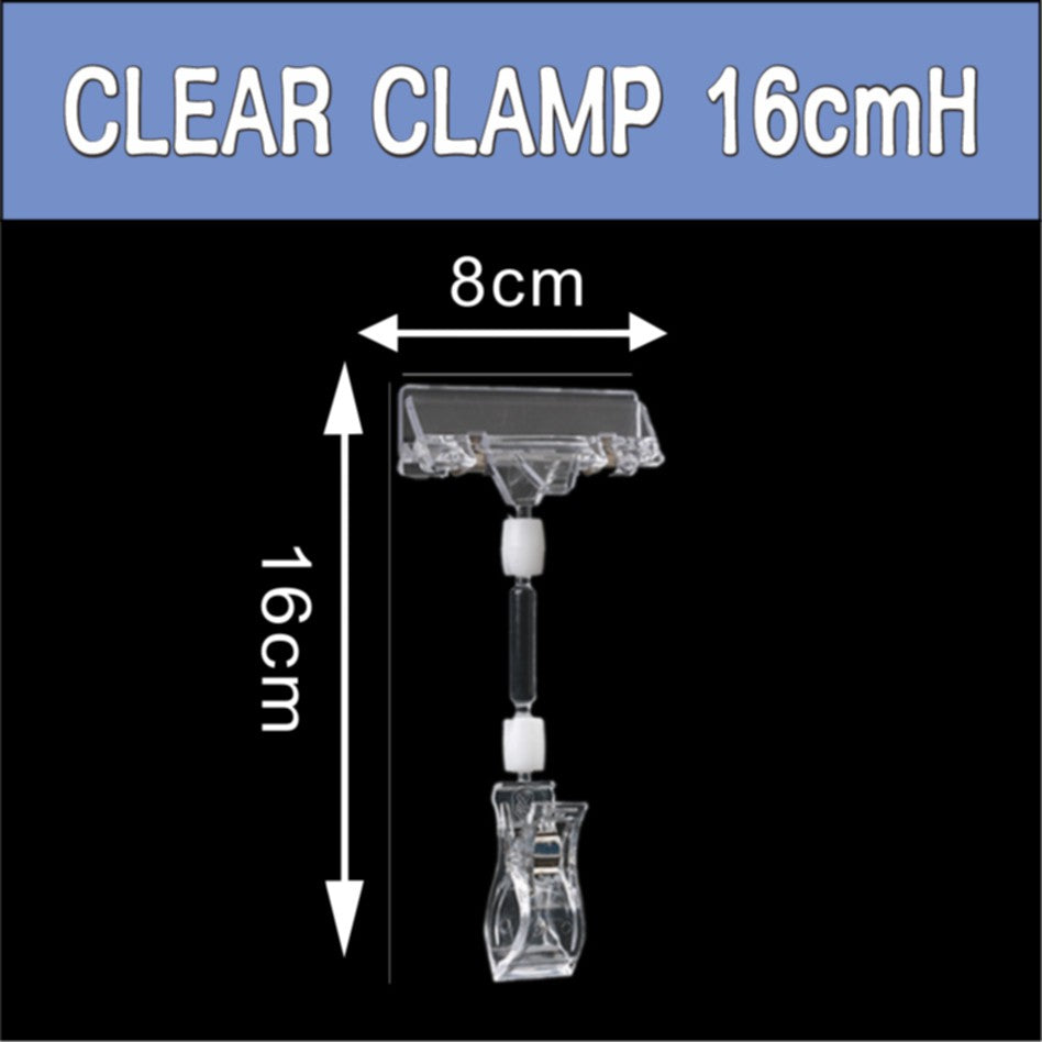 Pop Clamp Holder / Sign Price Name Tag Display Business Card Memo Clip Table Paper Photo DIY Mart Ad