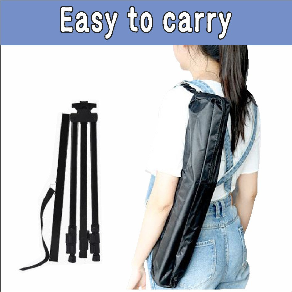 Aluminum Easel Stand & Carry Pouch / Adjustable Tripod Display Painting Promo Restaurant Bar Event