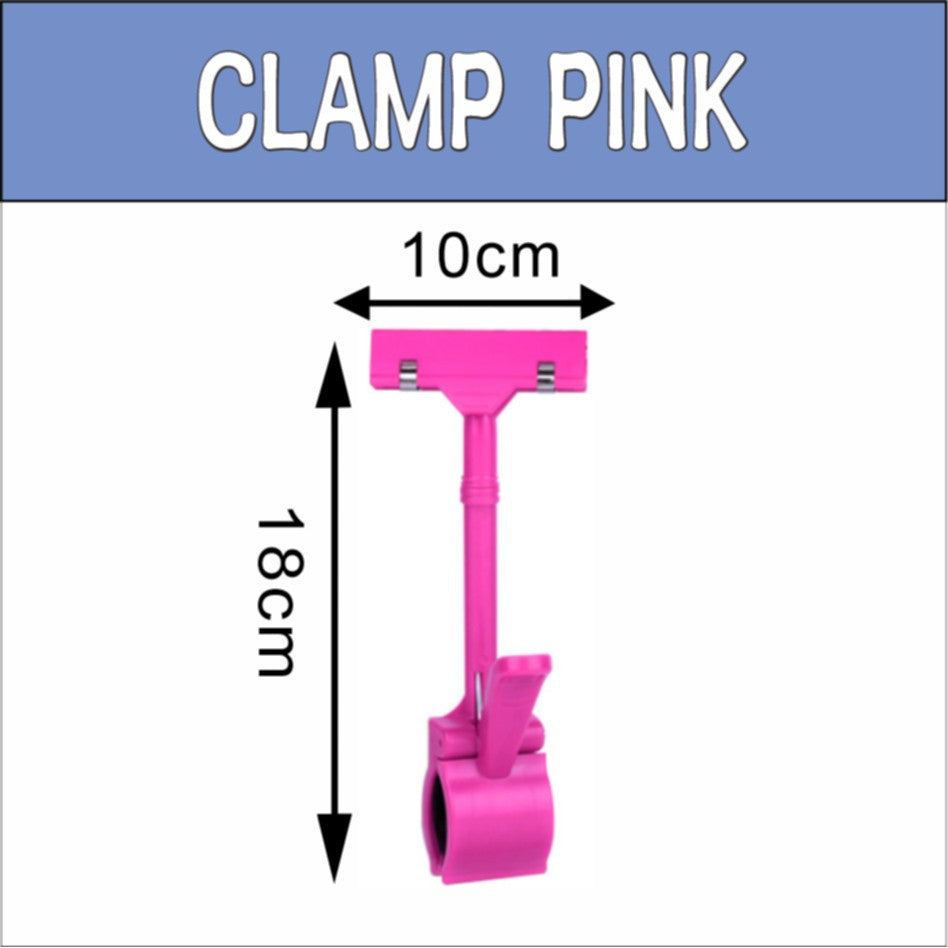 Pop Clamp Holder / Sign Price Name Tag Display Business Card Memo Clip Table Paper Photo DIY Mart Ad