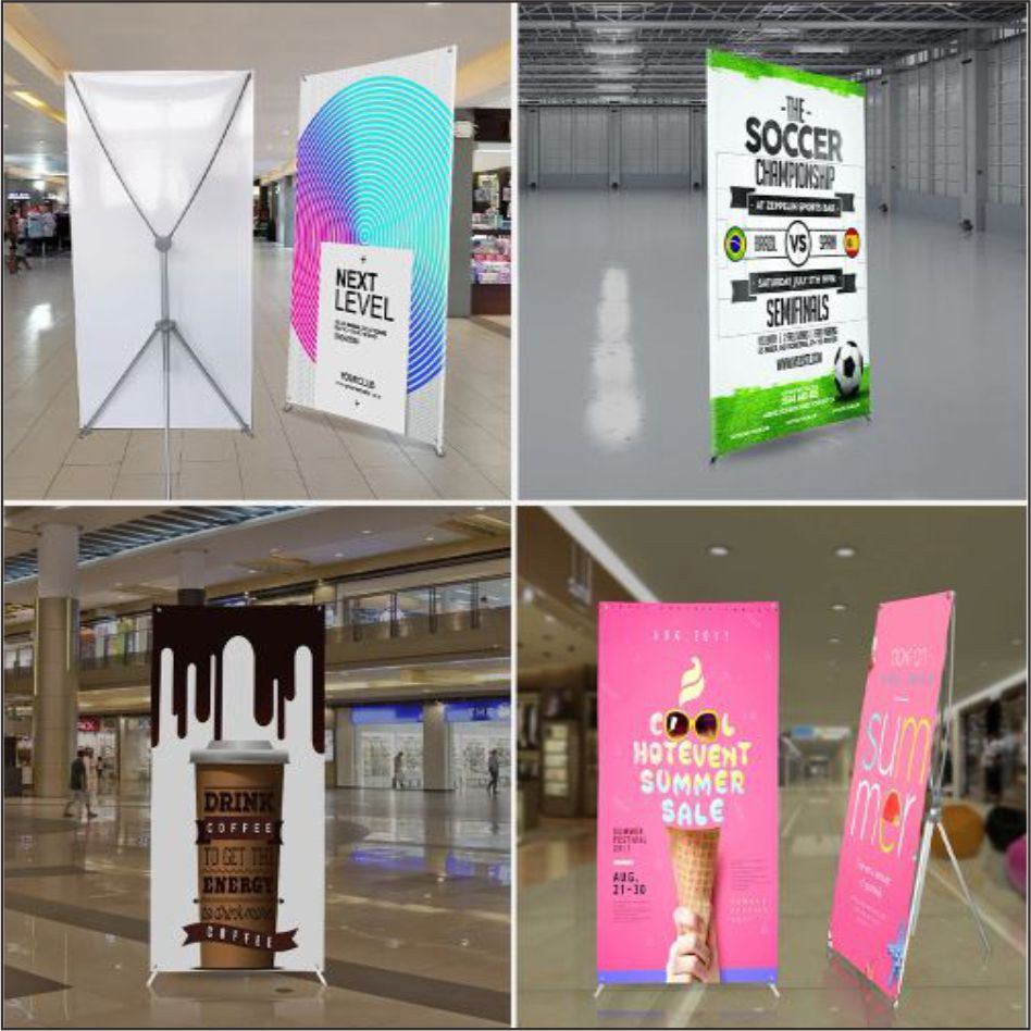 Korean X Banner Stand / Tarpaulin Stand Tarpaulin Standee Tarp Stand Display Stand 60x160 & 80x180cm