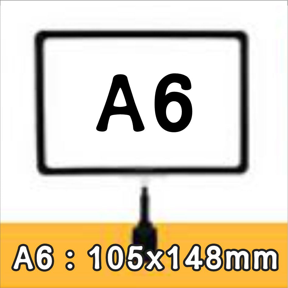 A4 A5 Promo Clamp Holder Price Name Tag Memo Paper Photo Menu Label Sign Table Clip Supermarket POP