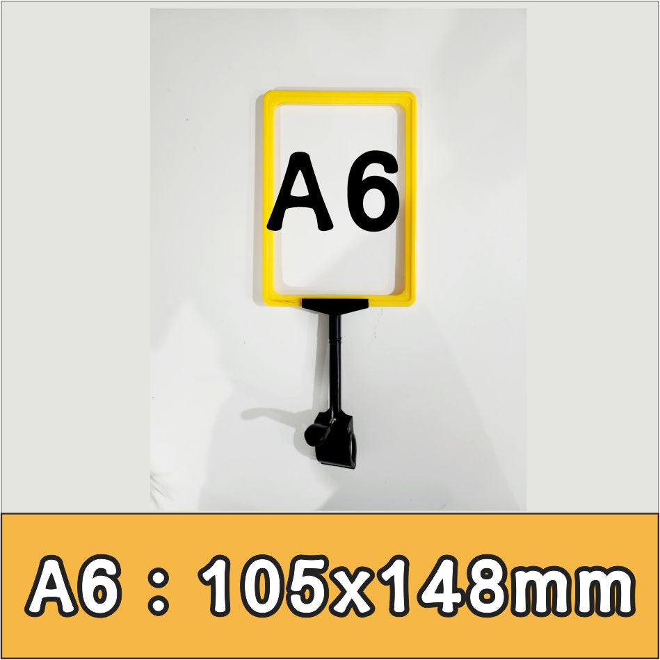 A4 A5 Promo Clamp Holder Price Name Tag Memo Paper Photo Menu Label Sign Table Clip Supermarket POP